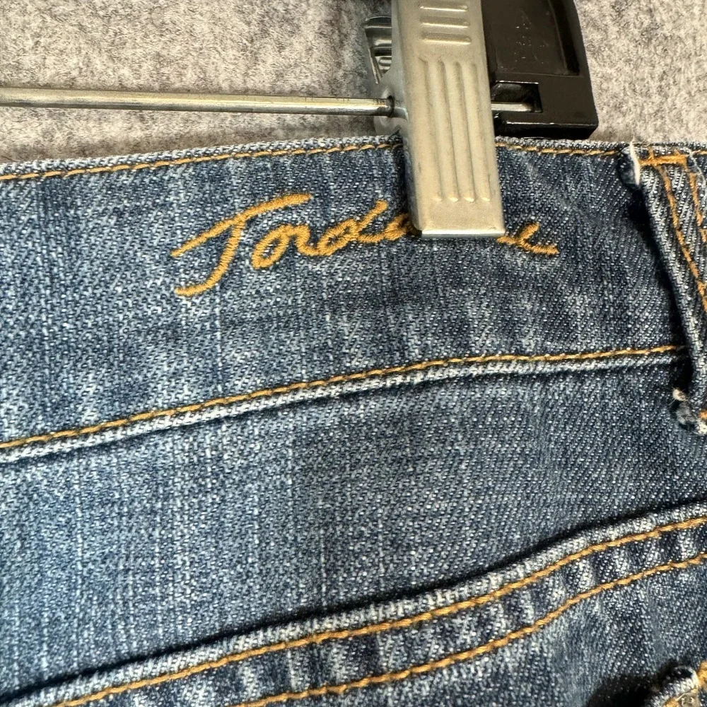 Vtg Y2k Jordache Denim Pleated Mini Skirt Juniors 11/12 Beaded Babydoll Bratz